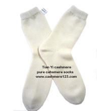 Chaussettes unies en cachemire